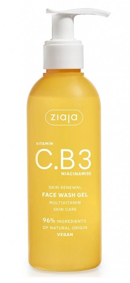 Ziaja denní čisticí gel na obličej s vitamínem C.B3, 190ml