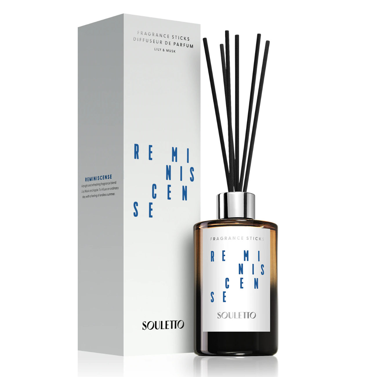 Souletto Reminiscense Fragrance Sticks Diffuser de Parfum aroma difuzér s náplní, 200 ml