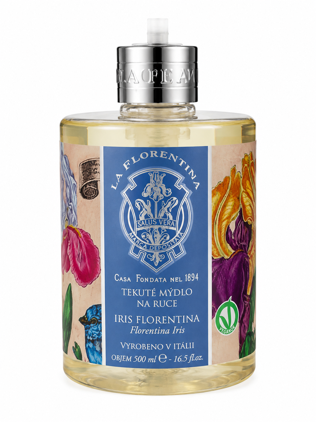 La Florentina Sapone Liquido Iris Florentina 500 ml (poškozený aplikátor)