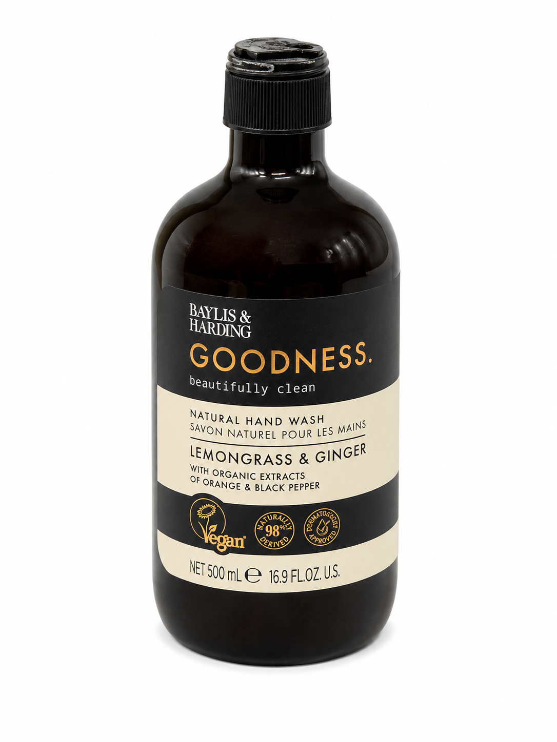 Baylis & Hardin Baylis & Harding Goodness Lemongrass & Ginger tekuté mýdlo na ruce 500 ml (poškozený aplikátor)