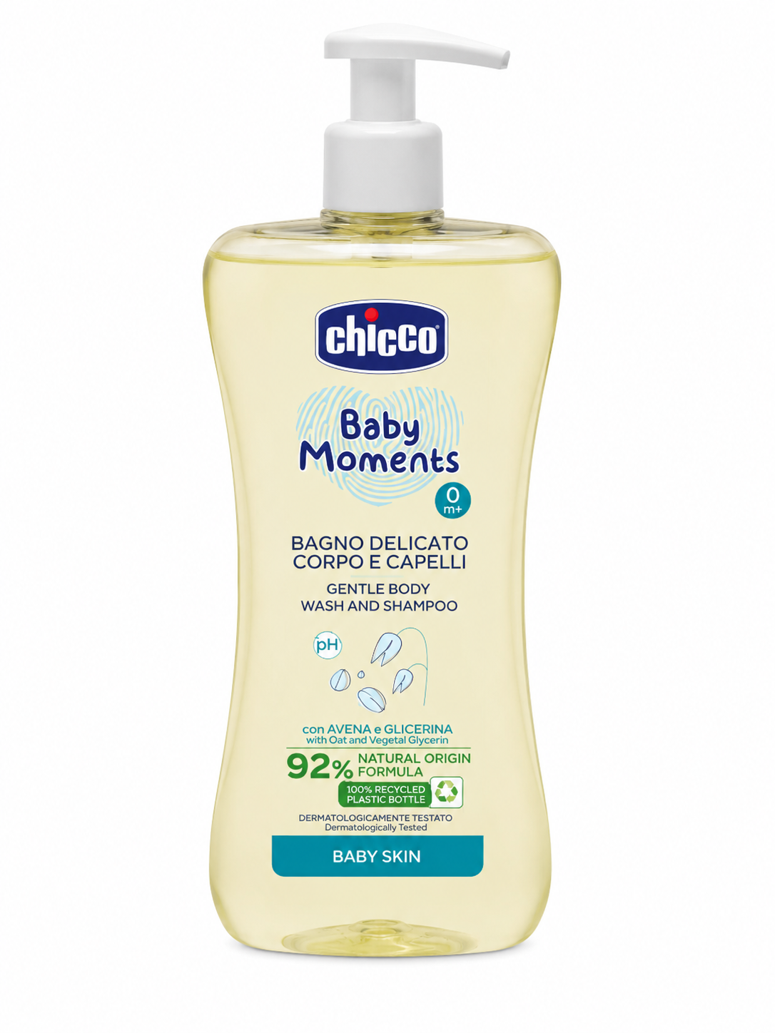 CHICCO Baby Mom.Šamp.vlasy/tělo s heřm.+dáv.500ml