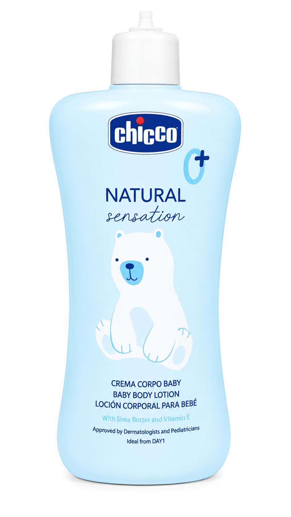 Chicco Natural Sensation Baby tělové mléko 500ml (poškozený aplikátor)
