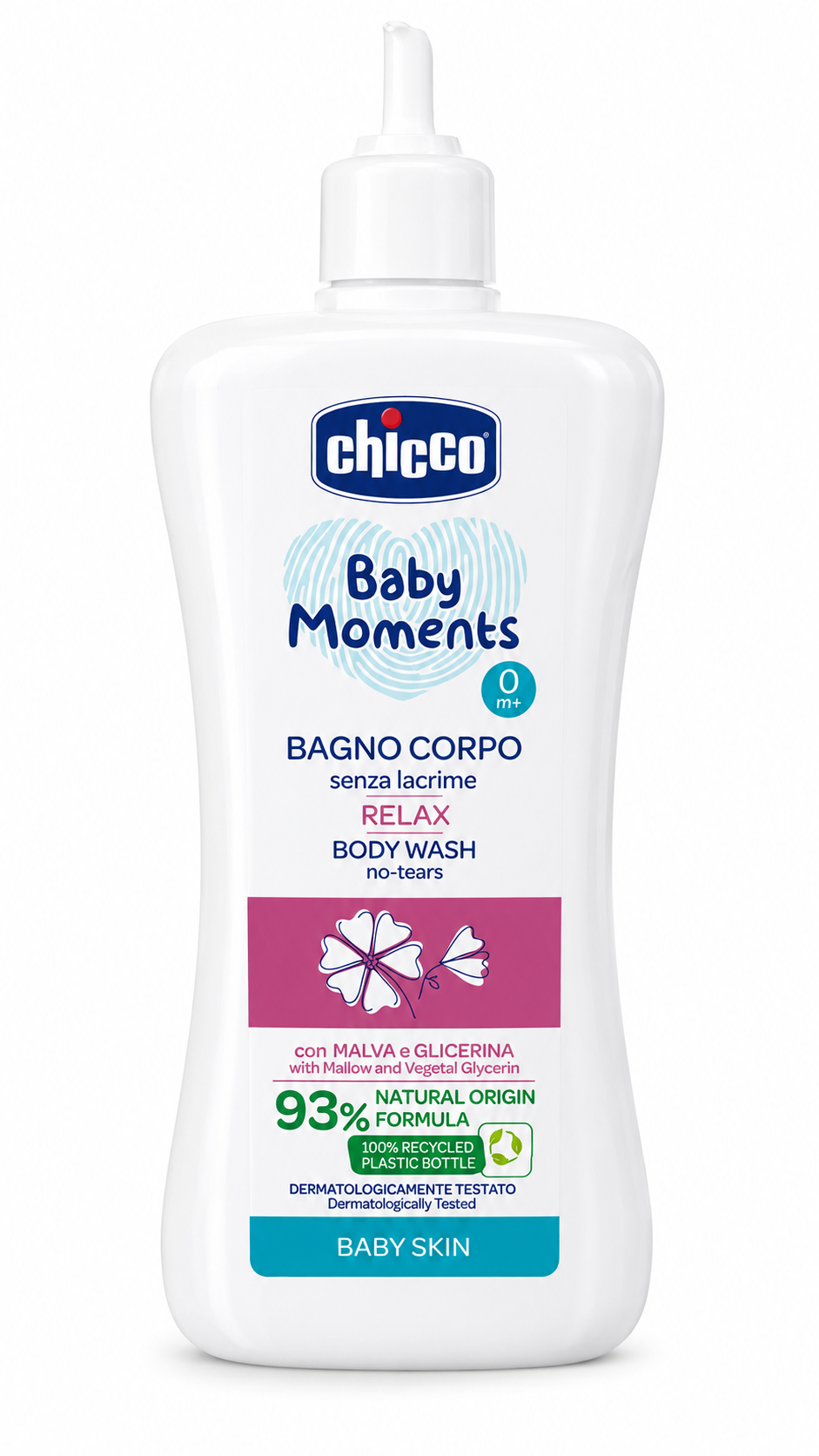 Chicco Baby Moments Relax Body Wash 500ml (poškozený aplikátor)