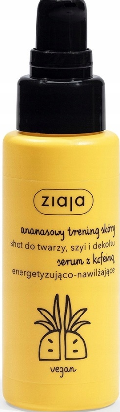 Ziaja ananasové sérum na obličej a krk s kofeinem – vegan, 50 ml (EXP. 05/2026)