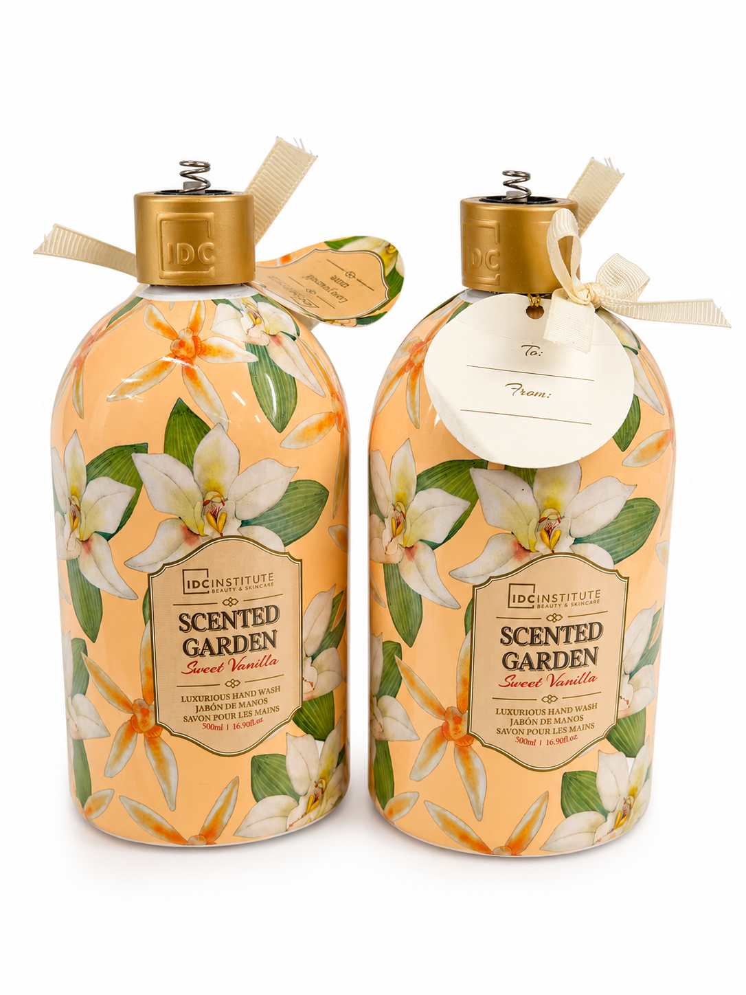 IDC Institute IDC Sweet Vanilla – luxusní tekuté mýdlo na ruce, 500 ml (poškozený aplikátor)