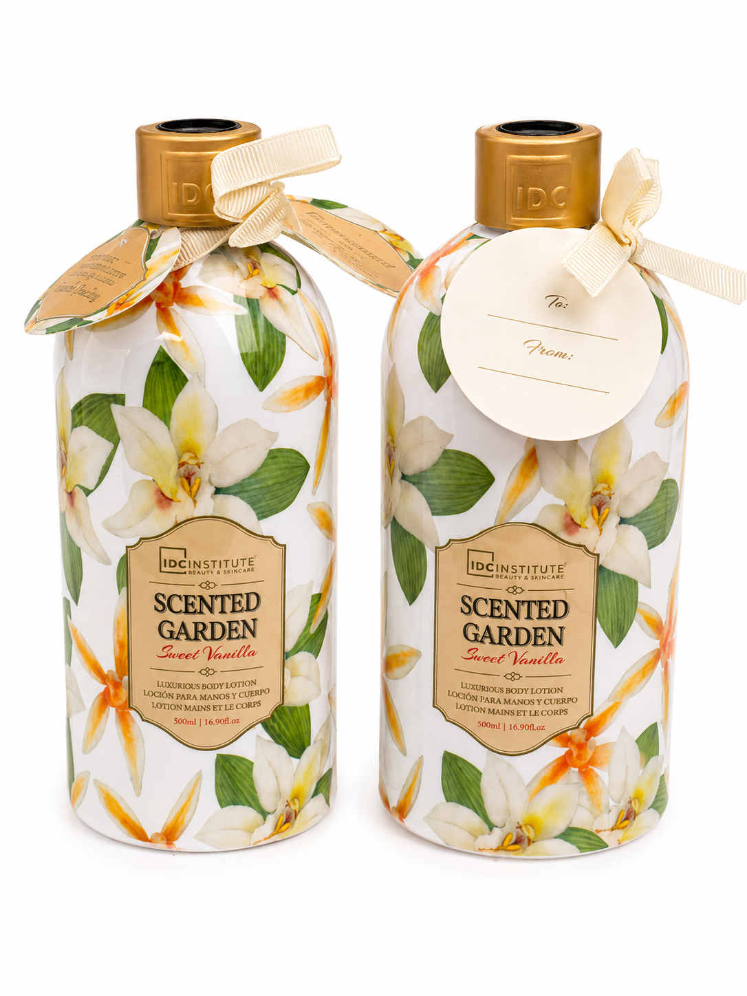IDC Institute IDC Sweet Vanilla – hydratační tělové mléko, 500 ml (poškozený aplikátor)