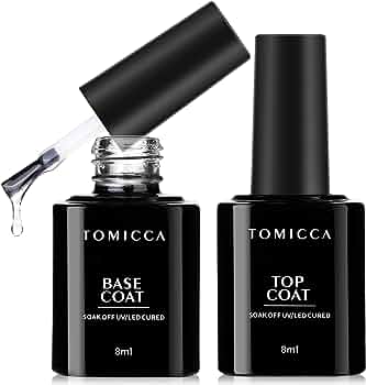 TOMICCA Base Coat Top Coat UV Set