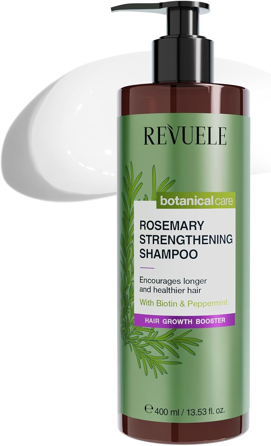 REVUELE Posilující šampon s rozmarýnem 400 ml-poškozený aplikátor