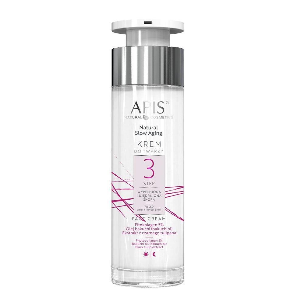 Apis Natural Slow Aging Krok 3 Vyplňující a zpevňující pleťový krém 50 ml-(poškozený aplikátor)