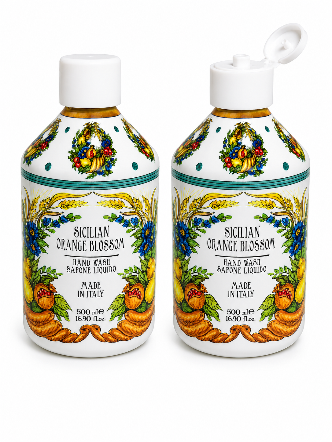 RUDY PROFUMI SRL Rudy Profumi Le Maioliche Sicilian Orange luxusní tekuté mýdlo na ruce, 500 ml (poškozený aplikátor)