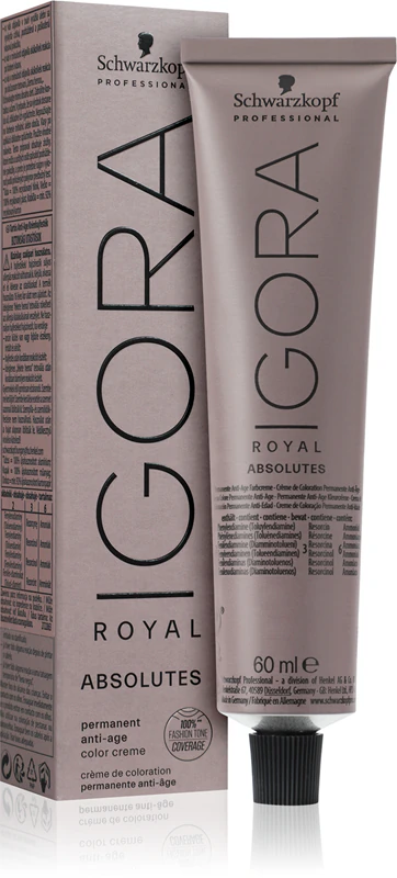 Schwarzkopf Professional Igora Royal Absolutes Permanent Anti‑Age Color Cream 7‑60, 60 ml