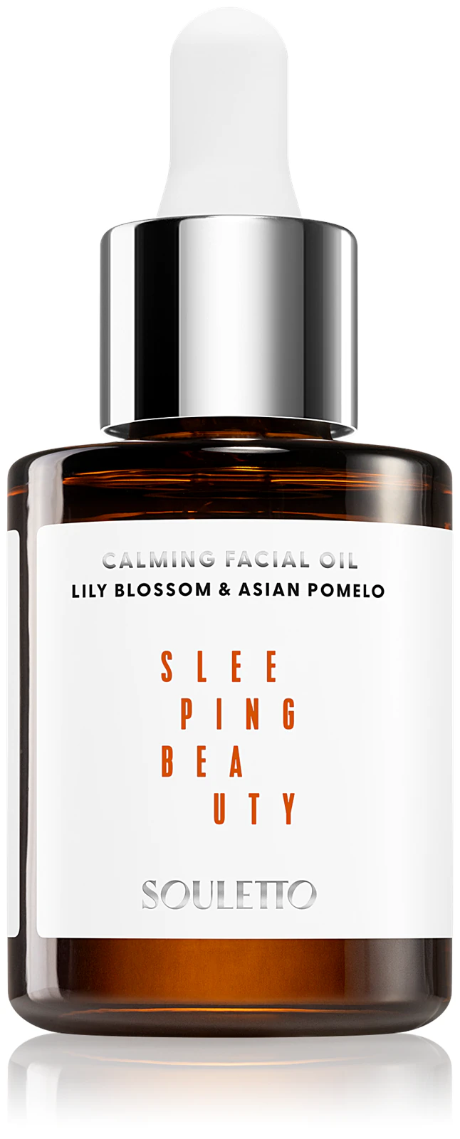 Souletto Facial Oil – Lily Blossom & Asian Pomelo zklidňující pleťový olej, 30 ml , chybí krabička