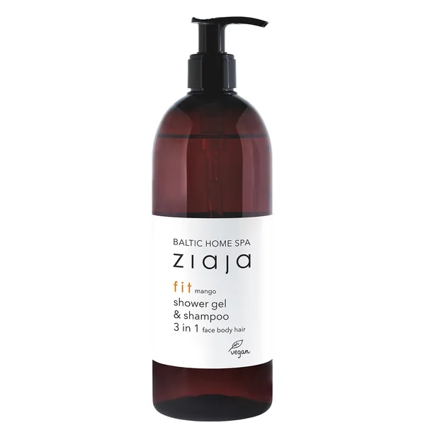 Ziaja Baltic Home Spa Fit – sprchový gel a šampon 3 v 1, 500 ml, poškozený aplikátor