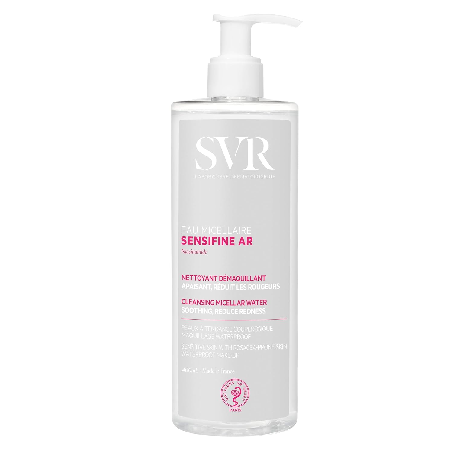 SVR Sensifine - Micelární voda s niacinamidem, 400 ml, zlomený aplikátor
