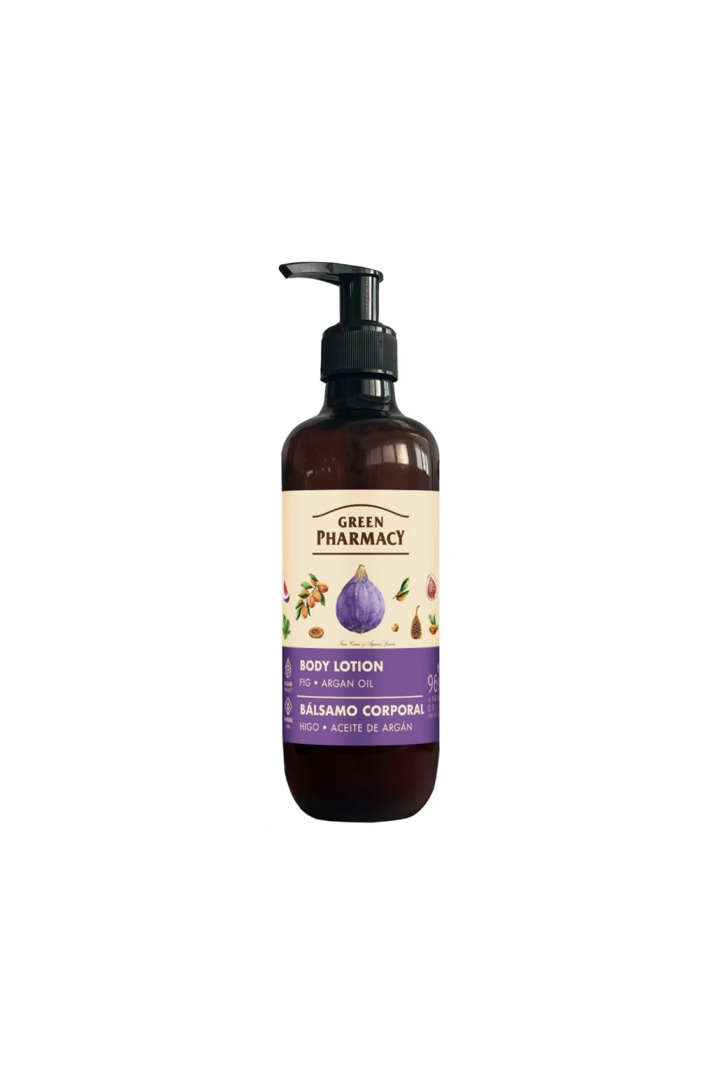 Green Pharmacy Body Lotion Fig & Argan Oil 400 ml, (poškozený aplikátor)