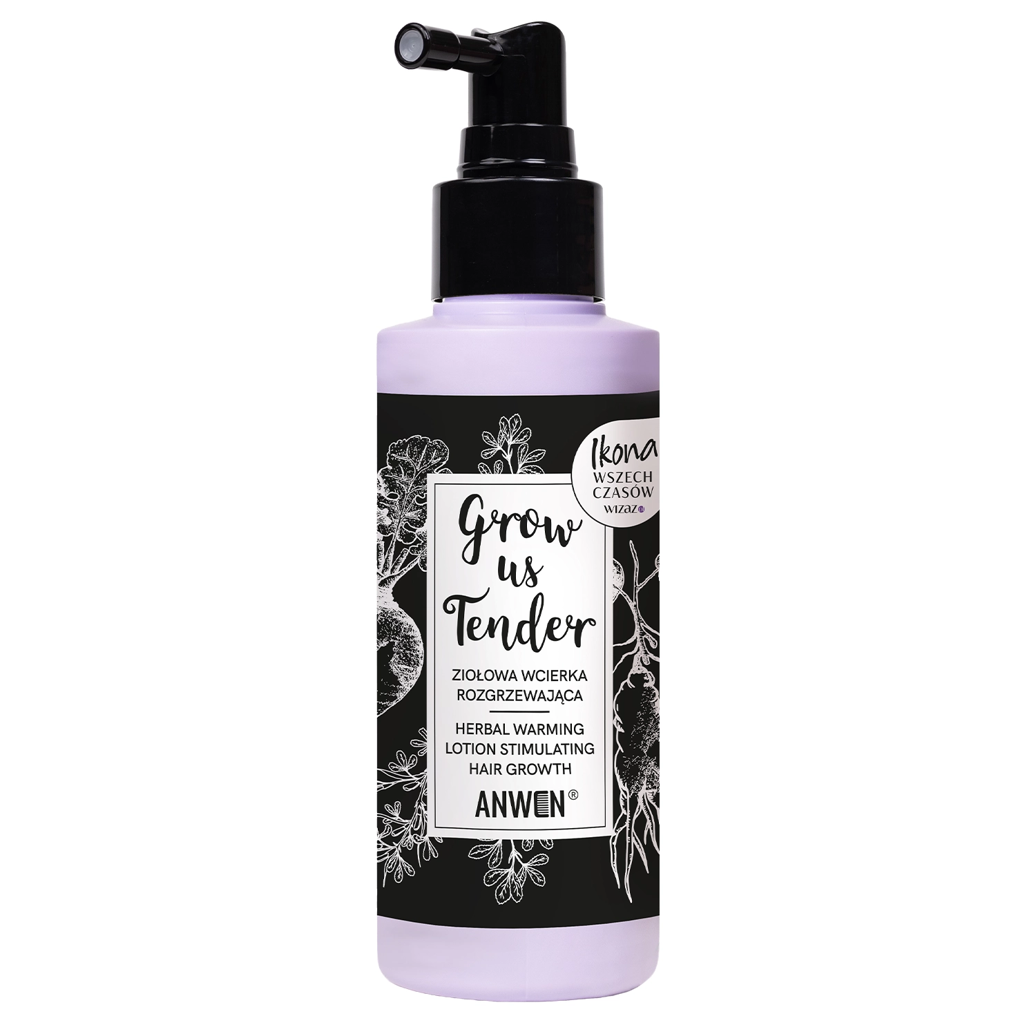 Anwen - Grow Me Tender - Bylinné tonikum pro pokožku hlavy s hřejivým účinkem, 150 ml ( poškozený aplikátor )