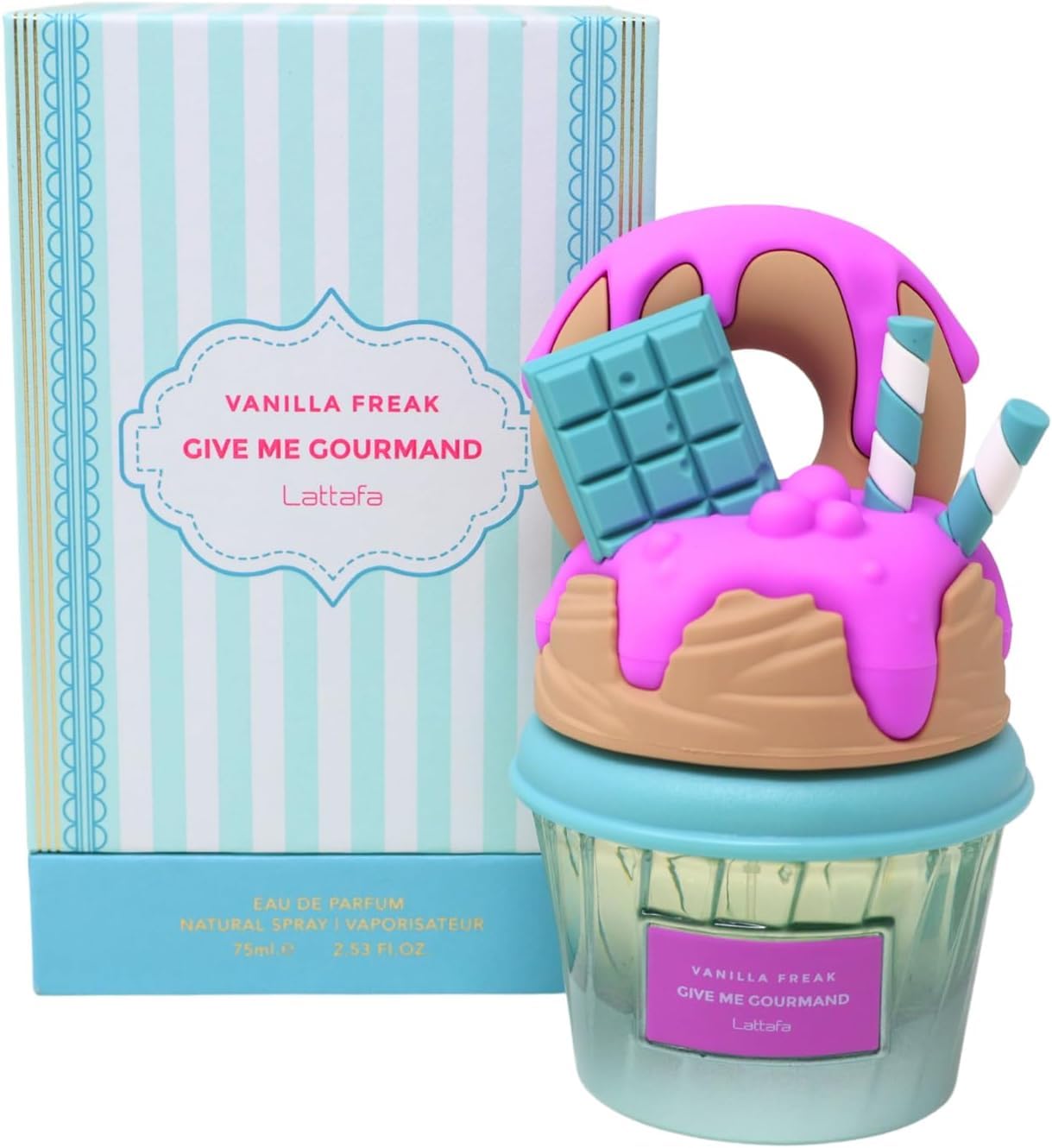 Lattafa Give Me Gourmand Vanilla Freak EDP – unisexová parfémovaná voda 75 ml – Rozbalené (ale plné)