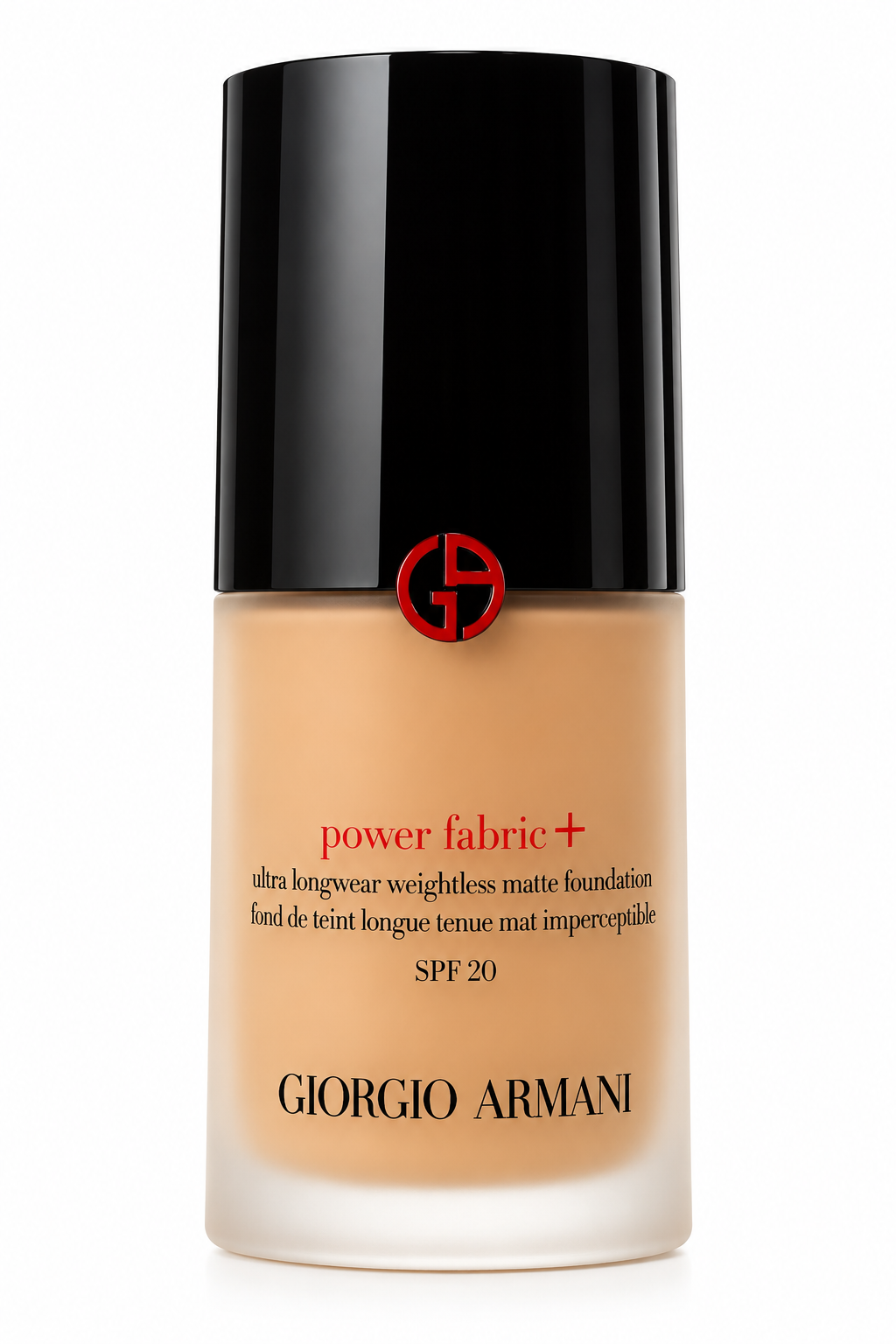 Giorgio Armani Power Fabric+ SPF 20 – dlouhotrvající matující make-up, odstín 5.75, 30 ml / bez krabičky, poškozen/