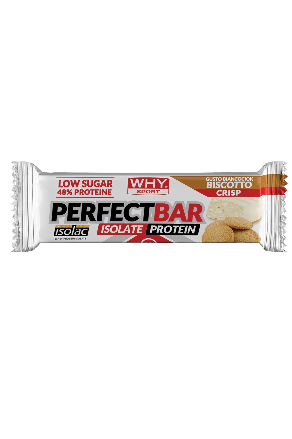 Perfect Bar - proteinová tyčinka Příchuť: Bílá čokoláda s křupavými sušenkami