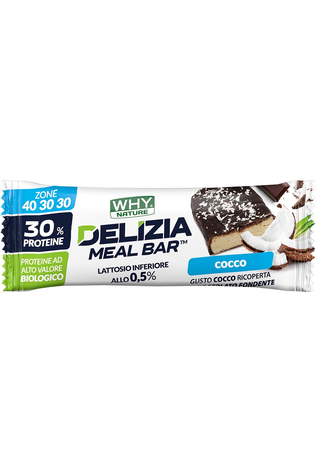 Delizia - proteinová tyčinka Příchuť: Kokos
