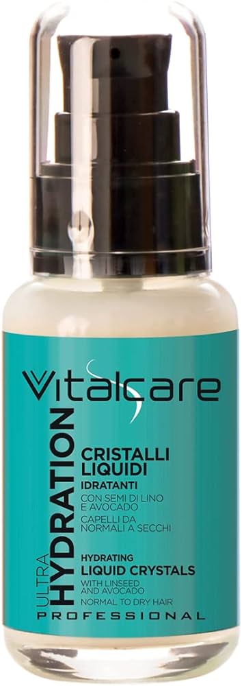 Vitalcare, Cristalli Liquidi Hydration, Tekuté krystaly na vlasy pro suché a roztřepené vlasy, 50 ml