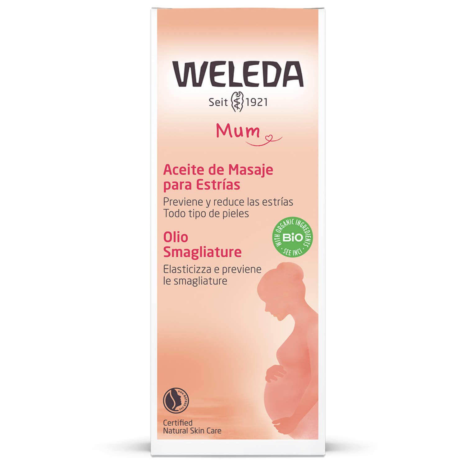 WELEDA Těhotenský pěsticí olej na strie 100ml koupíte na Nakupzdrave.cz