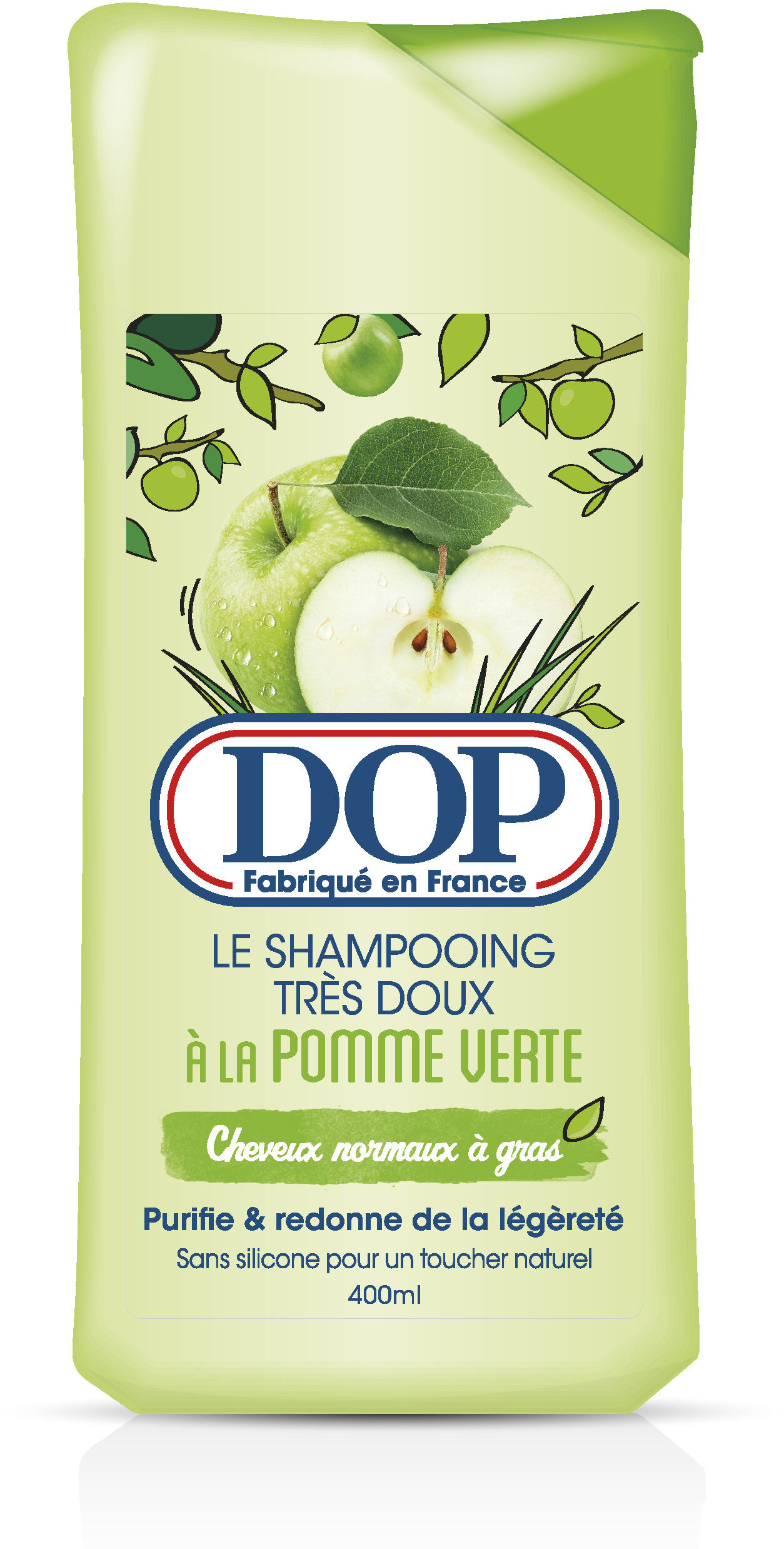 Dop - Velmi jemný šampon se zeleným jablkem pro normální až mastné vlasy - 400 ml
