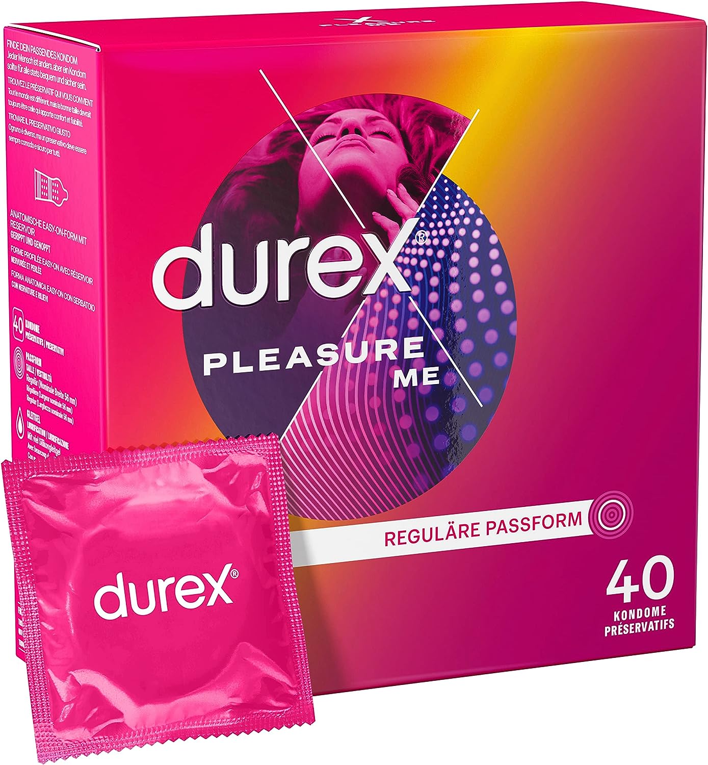 Durex Pleasure Me kondomy, balení 40 ks