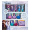 Disney Frozen 2 - Townley Girl Super trblietavý kozmetický make-up pre dievčatá s leskom na pery, Nálepky na nechty - 11 ks