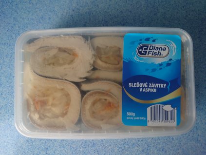 Sleďové závitky v aspiku