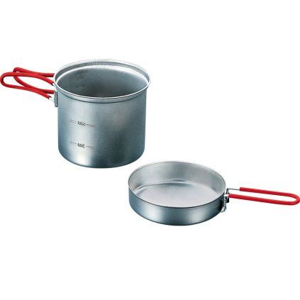 Evernew Ultra Light Deep Pot 0.9 L titanium pot with pan (ECA617)