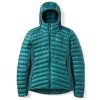 Womens Cirrus Flex Hoody Eucalyptus GreenSlate QIP 32 EGS Flatlay