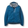 Damska nepromokava bunda Rab Downpour Trail Light Jacket TempestBlue