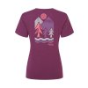 Womens Tuku Vista Tee Mulberry QCC 17 MUL Back