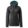 Womens Microlight Alpine Long Jacket Black QDB 15 BL