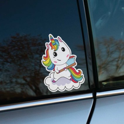 Nálepka Psycho Unicorn