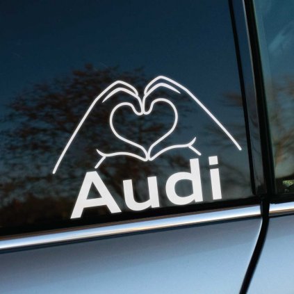 Nálepka Heart Hands Audi