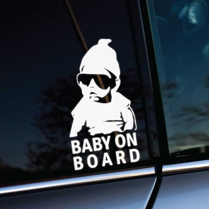 Hangover Baby On Board White