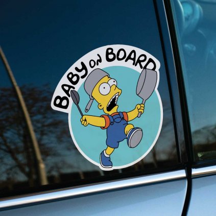 Baby On Board Bart Simpson