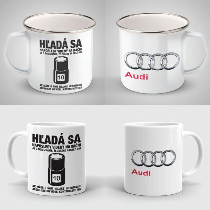 Hrnček Audi - Hľadá sa orech desina