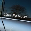 Nálepka tvoj Instagram - logo pozitív