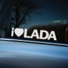 Plotrovaná nálepka s nápisom „I ❤️ LADA“ v jednofarebnom prevedení. Štýlová dekorácia pre majiteľov a priaznivcov značky Lada.