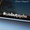 Na fotografii je biela nálepka s nápisom „#cutebutpsycho“ v elegantnom a minimalistickom štýle, nalepená na zadnom okne auta. Dizajn s čistými líniami pôsobí moderným dojmom a je ideálny pre tých, ktorí chcú pridať na svojom vozidle jemný, ale výrazný detail. Táto auto nálepka kombinuje hravú a provokatívnu správu s vkusným dizajnom, čím dodáva autu sofistikovaný, no zároveň osobitý charakter.