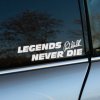 Nálepka Legends Never Die Paul Walker