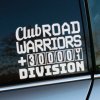 Nálepka Club Road Warriors 300 000 Division