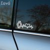 Plotrovaná nálepka s novým logom Renault, doplneným o EKG líniu so srdcom, ktorá vystihuje rytmus jazdy a vášeň pre značku. Variant s logom na ľavej strane.