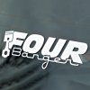 Plotrovaná nálepka na auto „Four Banger“ s motívom piestu, skvelý doplnok pre priaznivcov štvorvalcov.