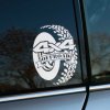 Plotrovaná nálepka „4x4 Offroad“ s motívom pneumatiky a výrazným textom. Ideálna nálepka na auto pre nadšencov terénnej jazdy a offroad vozidiel.