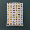 Arch samolepiek s rôznymi emoji výrazmi vrátane smajlíkov, srdiečok, slnečných okuliarov, anjelikov a symbolov hnevu.