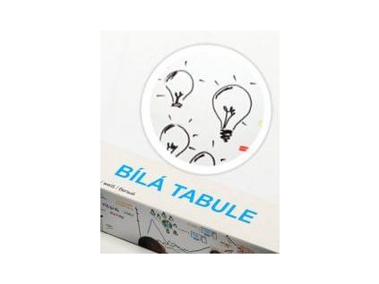 Bílá nalepovací tabule 45x150cm - Nalepovací tabule
